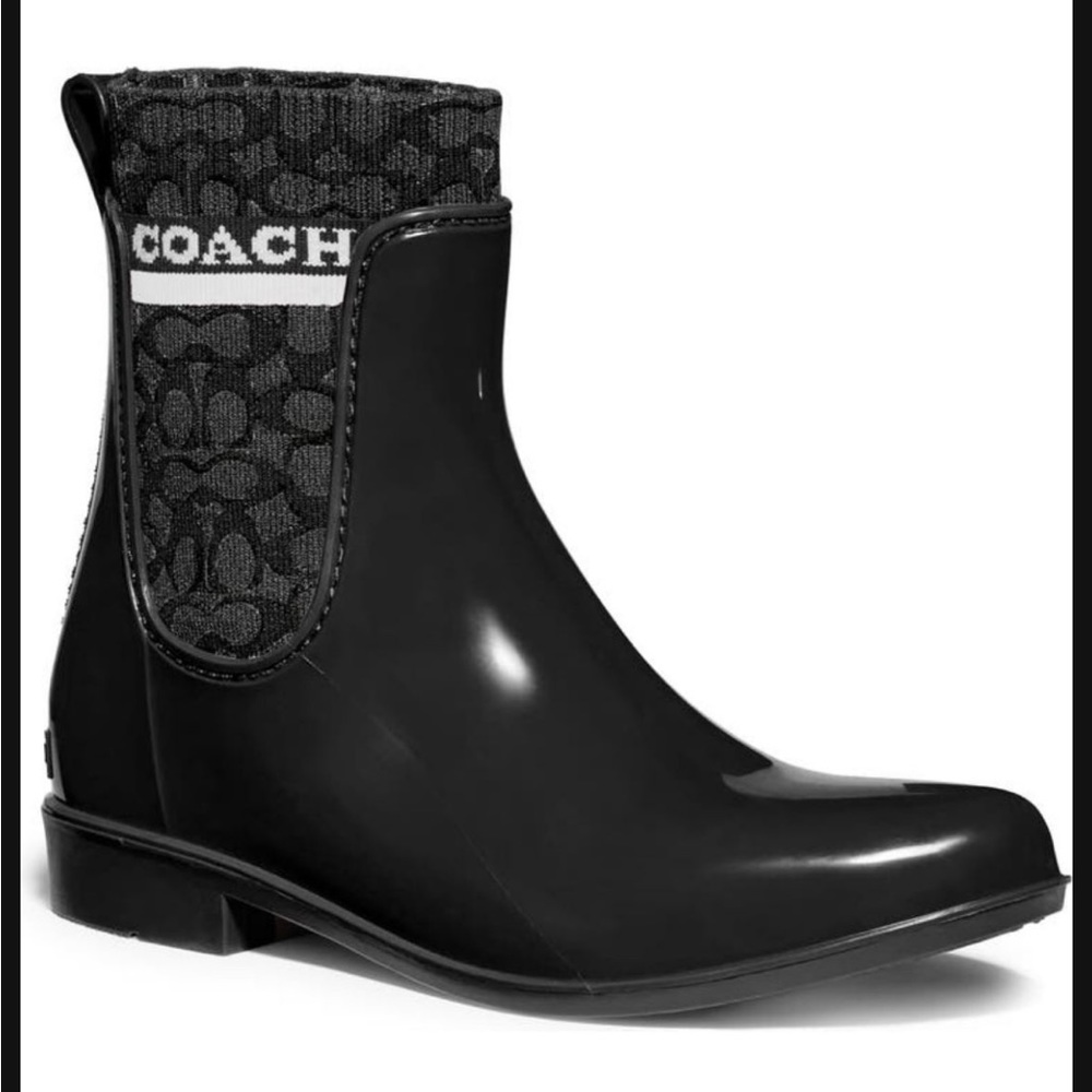 Chelsey coach short rain boots